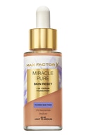 MAX FACTOR, MIRACLE PURE SKIN RESET 2 IN 1, makiažo pagrindas su serumu, 60-80 LIGHT TO MEDIUM, 30 ml.