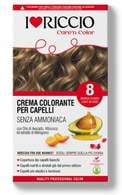  undefined undefined I LOVE RICCIO, beamoniakiai plaukų dažai, Nr. 8 ŠVIESAUS BLONDO SPALVA, 145 ml.  
