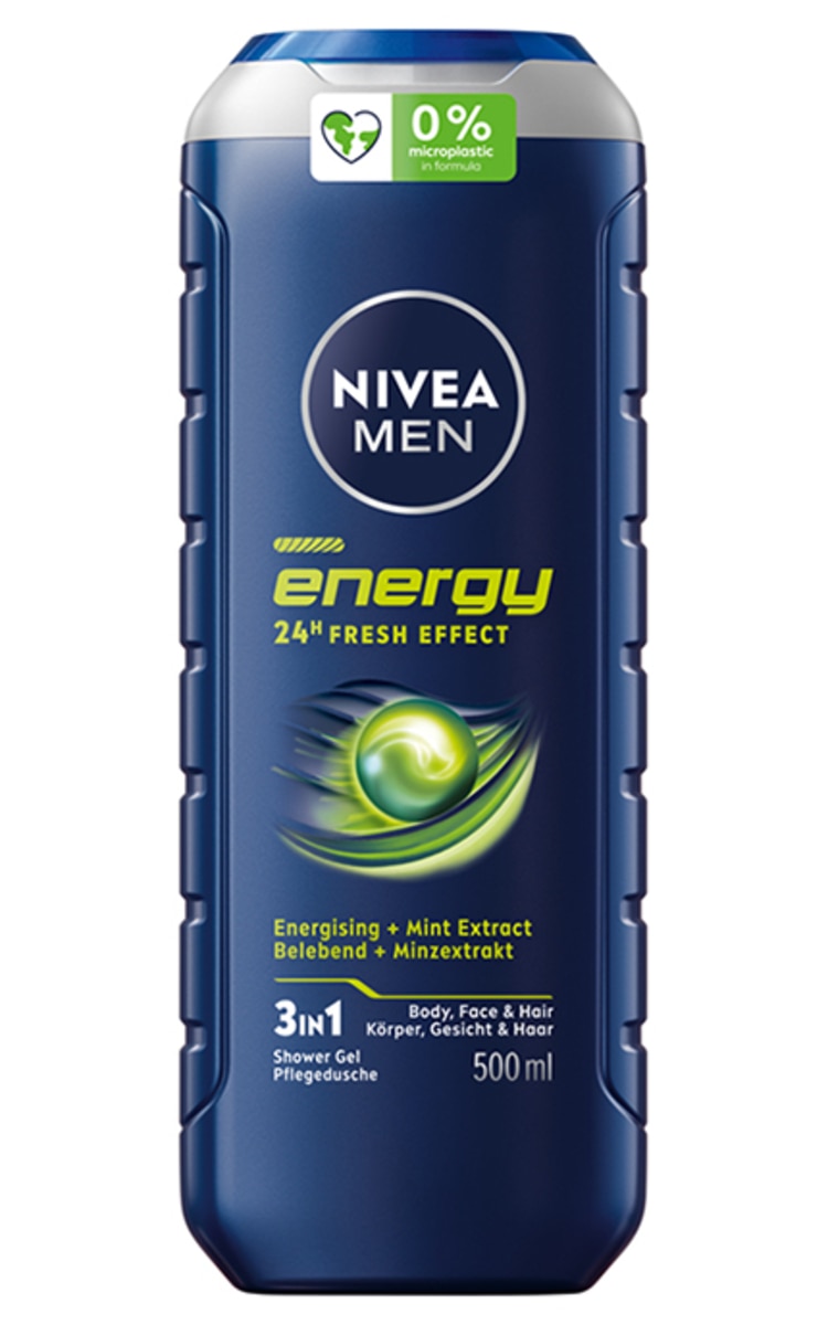 NIVEA MEN NIVEA, ENERGY, dušo želė vyrams, 500 ml 500 ml