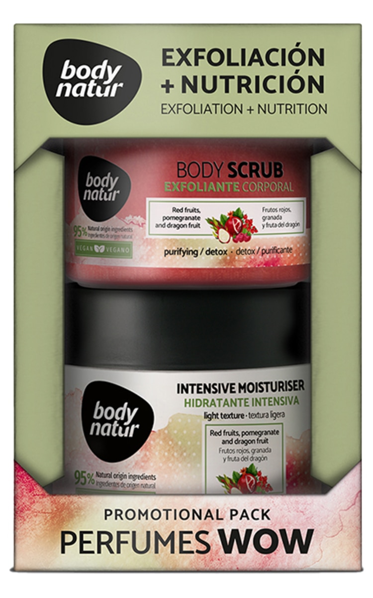 BODY NATUR BODY NATUR, šveitiklis (200 ml.) ir kremas (300 ml.) kūnui 1 vnt.