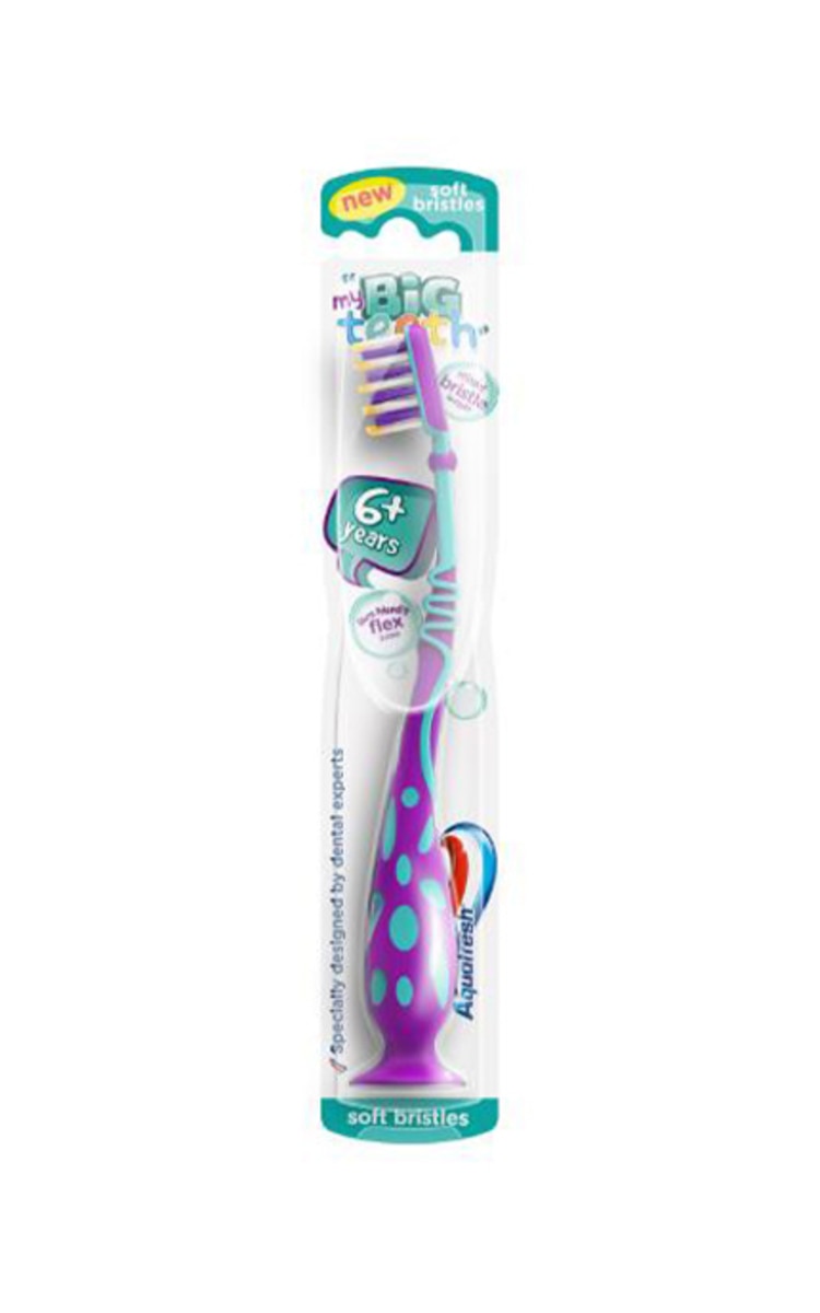 SENSODYNE AQUAFRESH, MY BIG TEETH, dantų šepetėlis, SOFT, 1 vnt.