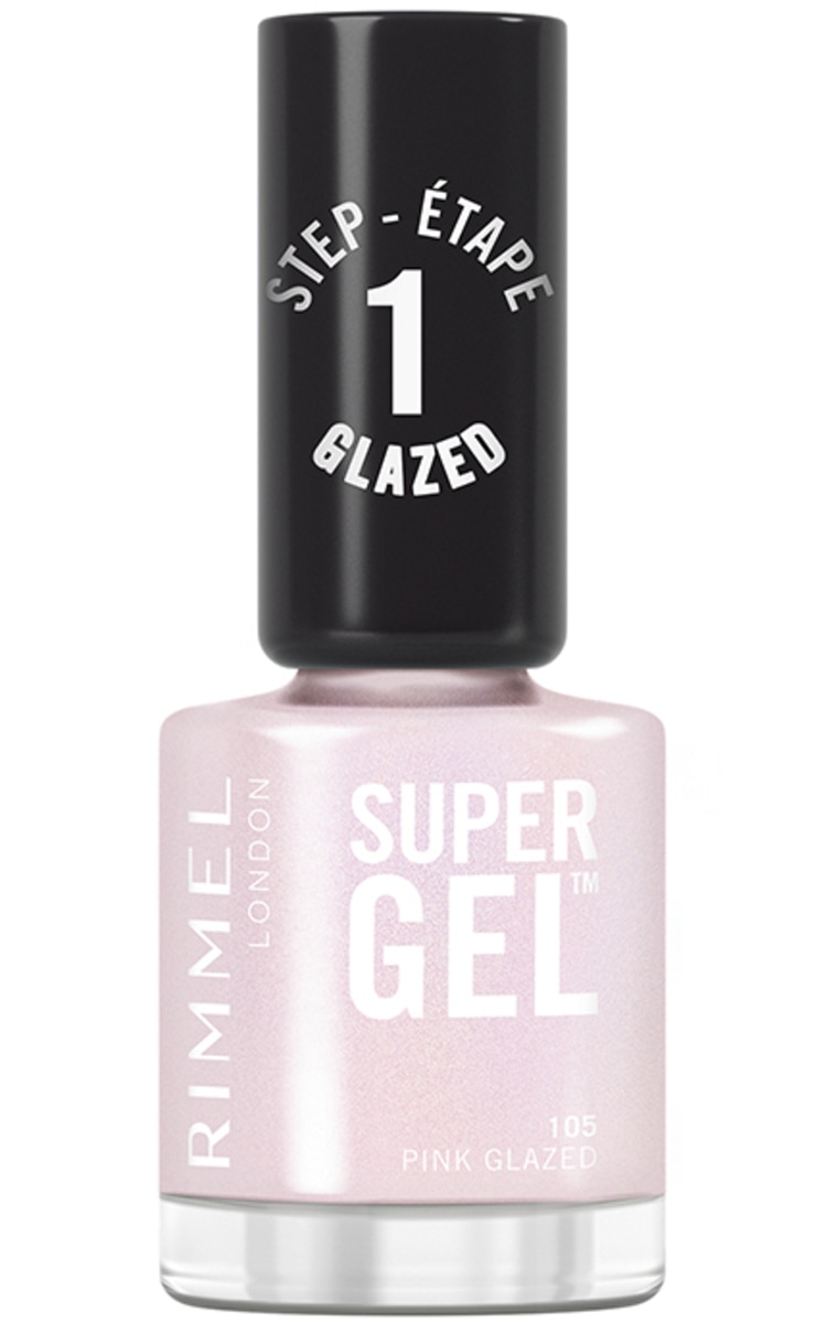 RIMMEL RIMMEL, SUPER GEL, nagų lakas, 105 PINK GLAZED, 12 ml. 105 PINK GLAZED