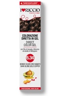  undefined undefined I LOVE RICCIO, tonuojantys geliniai plaukų dažai, Nr. 6.34 TAMSIAI AUKSINIS BLONDAS SU VARIU, 100 ml.  