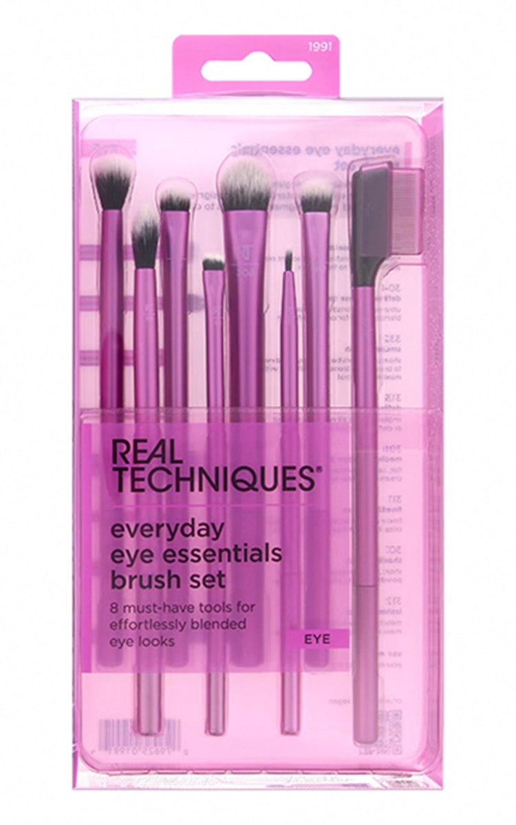 REAL TECHNIQUES REAL TECHNIQUES, EVERYDAY EYE ESSENTIALS, makiažo šepetėlių rinkinys, 1 vnt.