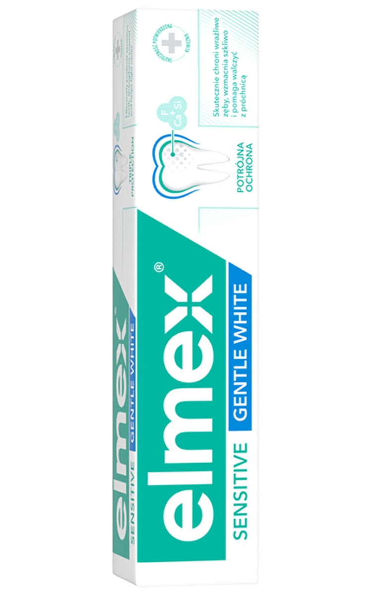 ELMEX ELMEX, SENSITIVE GENTLE WHITE, dantų pasta, 75 ml.