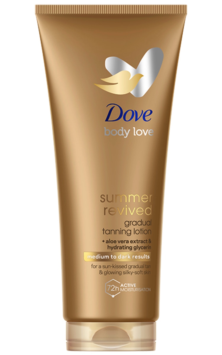 DOVE DOVE, SUMMER REVIVED, savaiminio įdegio losjonas, medium to dark, 200 ml. 200 ml
