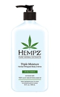 HEMPZ, TRIPLE MOISTURE, HERBAL WHIPPED, kūno kremas, 250 ml.