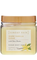 SUNDAY RAIN, WARM VANILLA SUGAR, kūno šveitiklis, 400 ml. SUNDAY RAIN undefined SUNDAY RAIN, WARM VANILLA SUGAR, kūno šveitiklis, 400 ml.