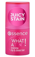 ESSENCE, WHAT A TINT!, STAINING LIP & CHEEK TINT, lūpų ir skruostų dažai, 10 RASBERRY VIBES, 5 g.