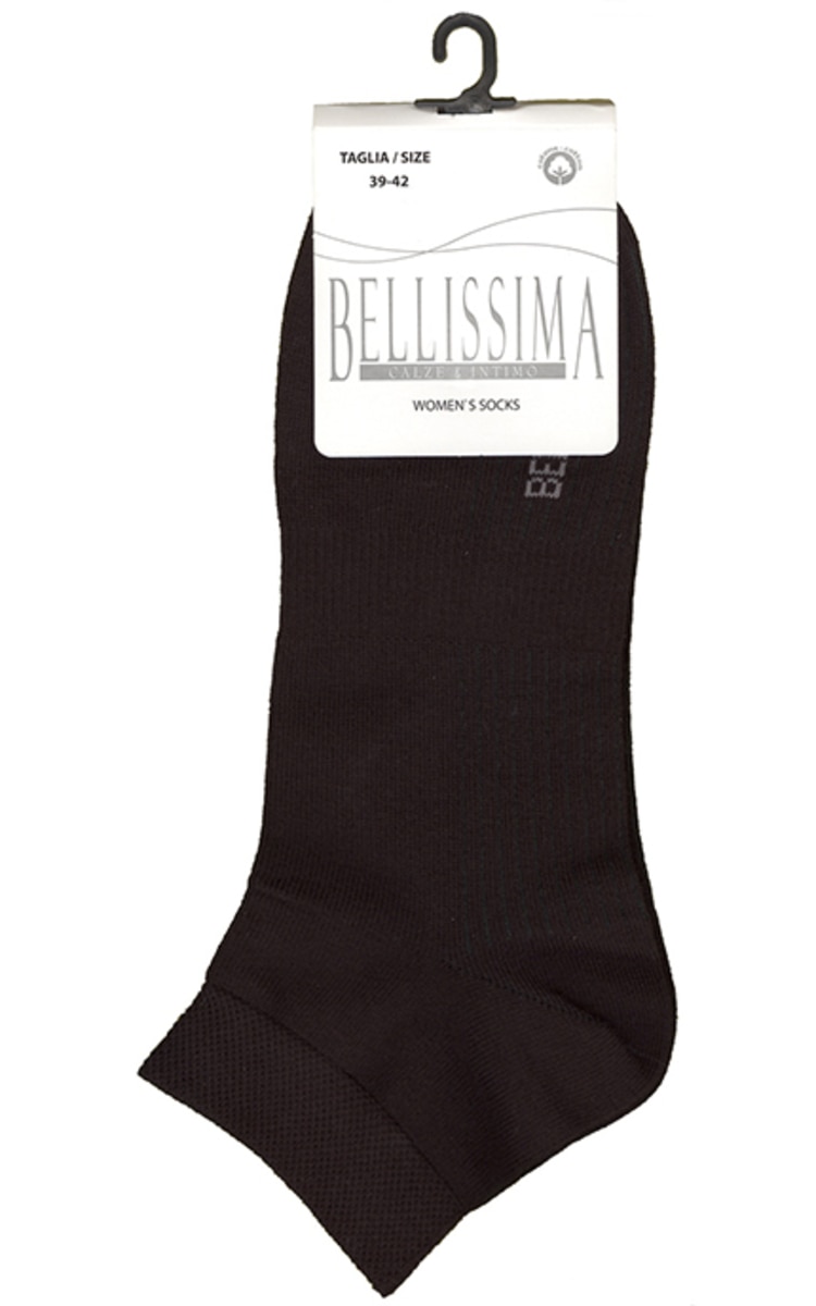 BELLISSIMA BELLISSIMA, B102, moteriškos trumpos kojinės, JUODOS, 35/38, 1 pora 1 vnt.