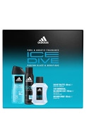 ADIDAS, ICE DIVE, vyriškas tualetinis vanduo 100 ml. + purškiamas dezodorantas 150 ml. + dušo želė 250 ml.