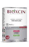 BIOXCIN, šampūnas nuo plaukų slinkimo normaliems, sausiems plaukams, 300 ml.