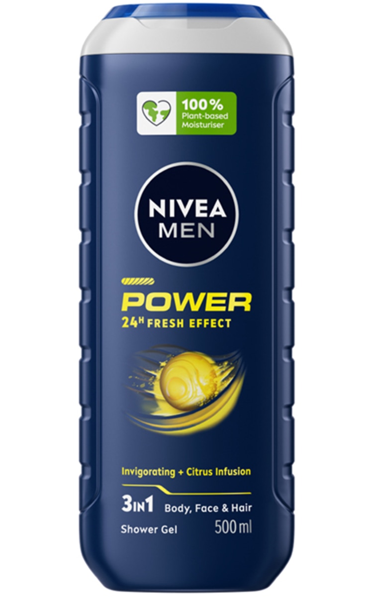 NIVEA MEN NIVEA MEN, POWER FRESH, dušo želė vyrams, 500 ml 500 ml