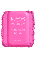 NYX, PROFESSIONAL MAKEUP BUTTERMELT BLUSH, 01 MY BUTTA HALF, skaistalai, 5 g.