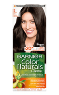 GARNIER, COLOR NATURALS, 3 NATURAL DARK BROWN, maitinamieji plaukų dažai, 1 vnt.