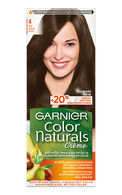 GARNIER, COLOR NATURALS, 4 NATURAL BROWN, maitinamieji plaukų dažai, 1 vnt.