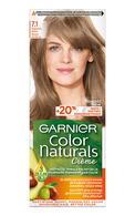 GARNIER, COLOR NATURALS, 7.1 NATURAL ASH BLONDE, maitinamieji plaukų dažai, 1 vnt.