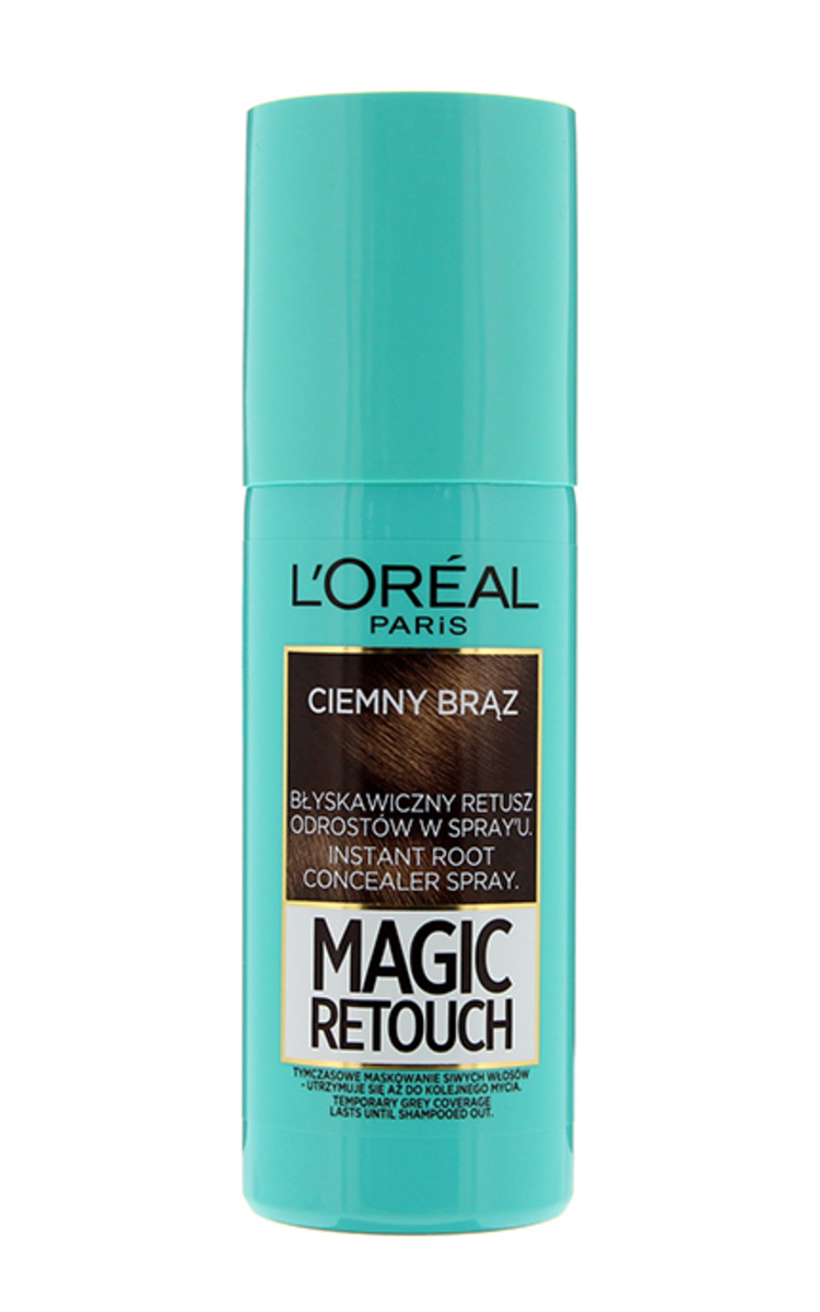 L′ORÉAL PARIS L′ORÉAL PARIS, MAGIC RETOUCH, ataugusių plaukų šaknų purškiklis, 2 Dark Brown, 75 ml  1 vnt.