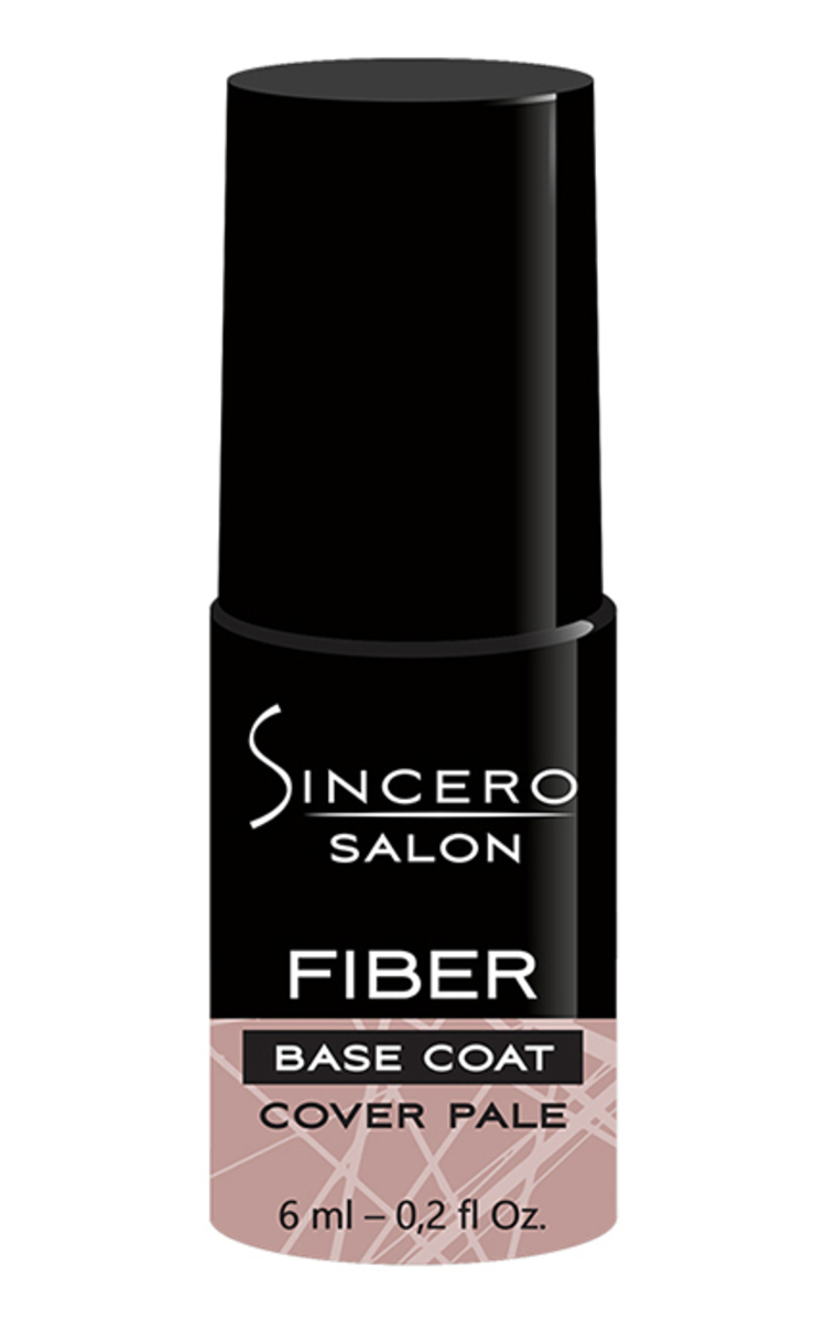 SINCERO SALON SINCERO, FIBER GLASS, stiklo pluošto gelio lako bazė, 6 ml Cover pale