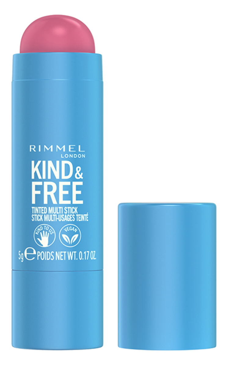 RIMMEL RIMMEL, KIND & FREE, daugiafunkcinis makiažo pieštukas, 5 g 003 BRIGHT PINK