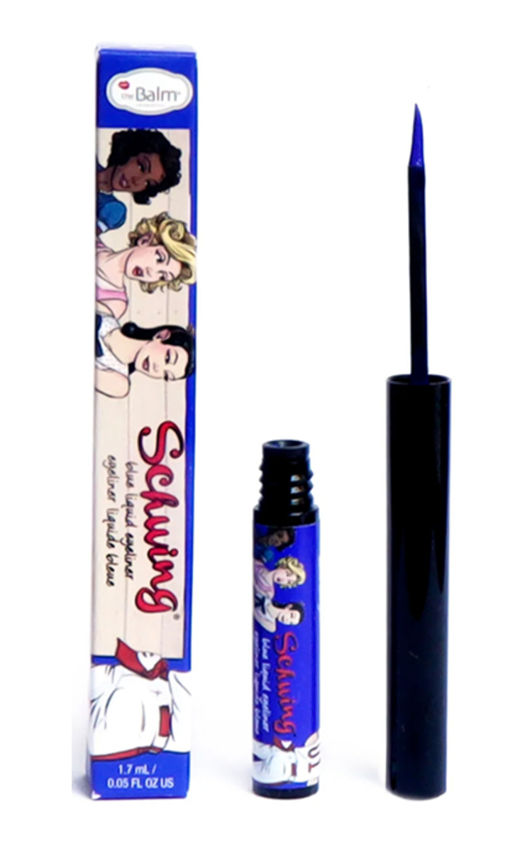 The Balm kosmetika THE BALM, SCHWING!, akių kontūro skystis su plunksnele, 1.7 ml BLUE liquid eyeliner