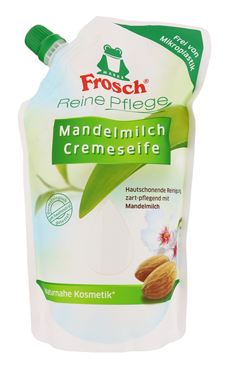 FROSCH FROSCH, PURE CARE, skystas muilas su migdolų pienu (papildymas), 500 ml 500 ml