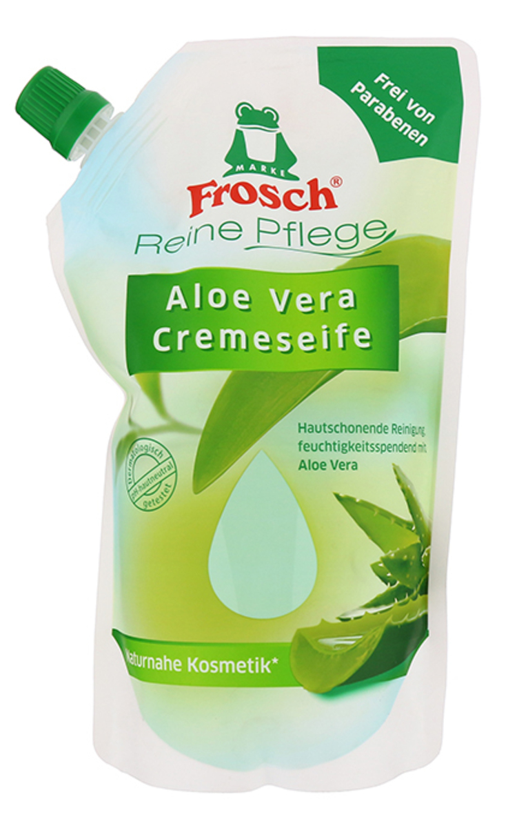 FROSCH FROSCH, PURE CARE, skystas muilas su alijošiumi (papildymas), 500 ml 500 ml