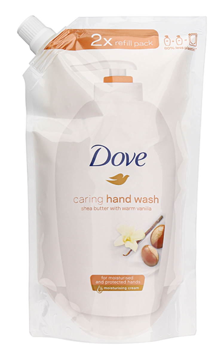 DOVE DOVE, PAMPERING SHEA BUTTER, užpildas, 500 ml 500 ml