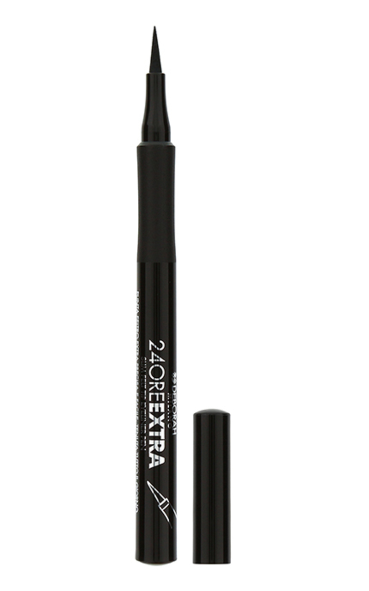 DEBORAH MILANO DEBORAH MILANO, 24ORE EXTRA EYELINER PEN, akių kontūro apvadas, 1 Black, 1,5 g