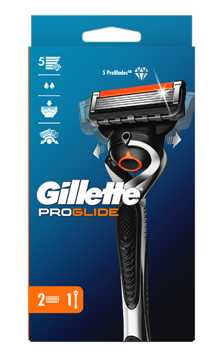 GILLETTE GILLETTE, FUSION PROGLIDE, skustuvas, 2 vnt. 1 vnt.