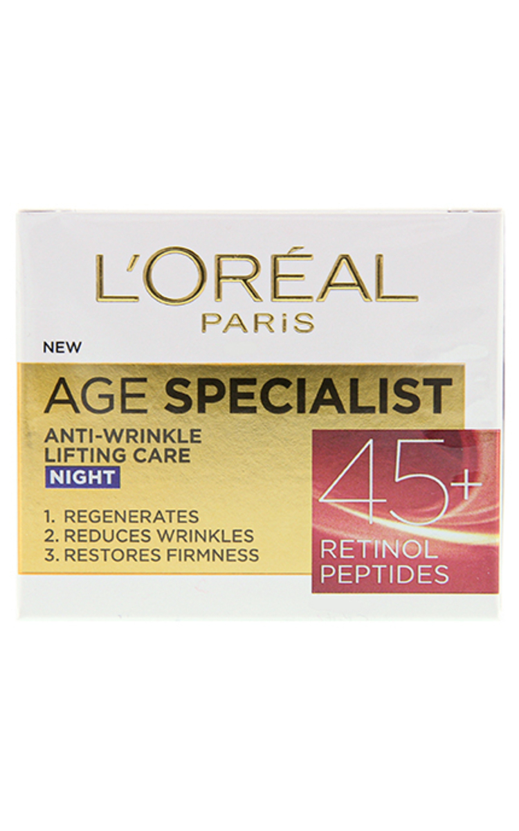 L′ORÉAL PARIS L′ORÉAL PARIS, AGE SPECIALIST 45+, naktinis veido kremas, 50 ml 50 ml