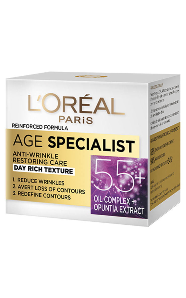 L′ORÉAL PARIS L′ORÉAL PARIS, AGE SPECIALIST 55+, dieninis veido kremas, 50 ml 50 ml