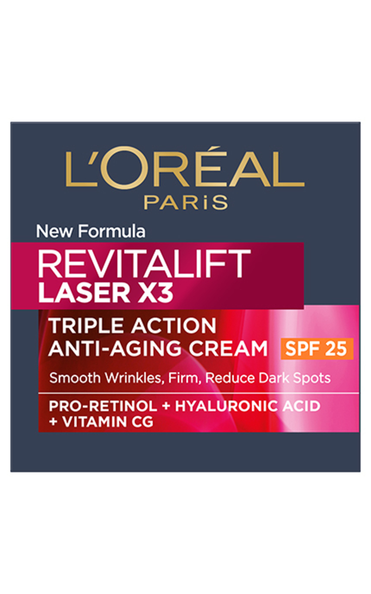 L′ORÉAL PARIS L′ORÉAL PARIS, REVITALIFT LASER, dieninis veido kremas su SPF 25, 50 ml 50 ml