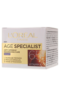 L′ORÉAL PARIS, AGE SPECIALIST 65+, naktinis veido kremas, 50 ml