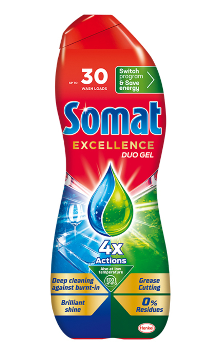 SOMAT SOMAT, EXCELLENCE, daugiafunkcinis indaplovių gelis, 540 ml 1 ml