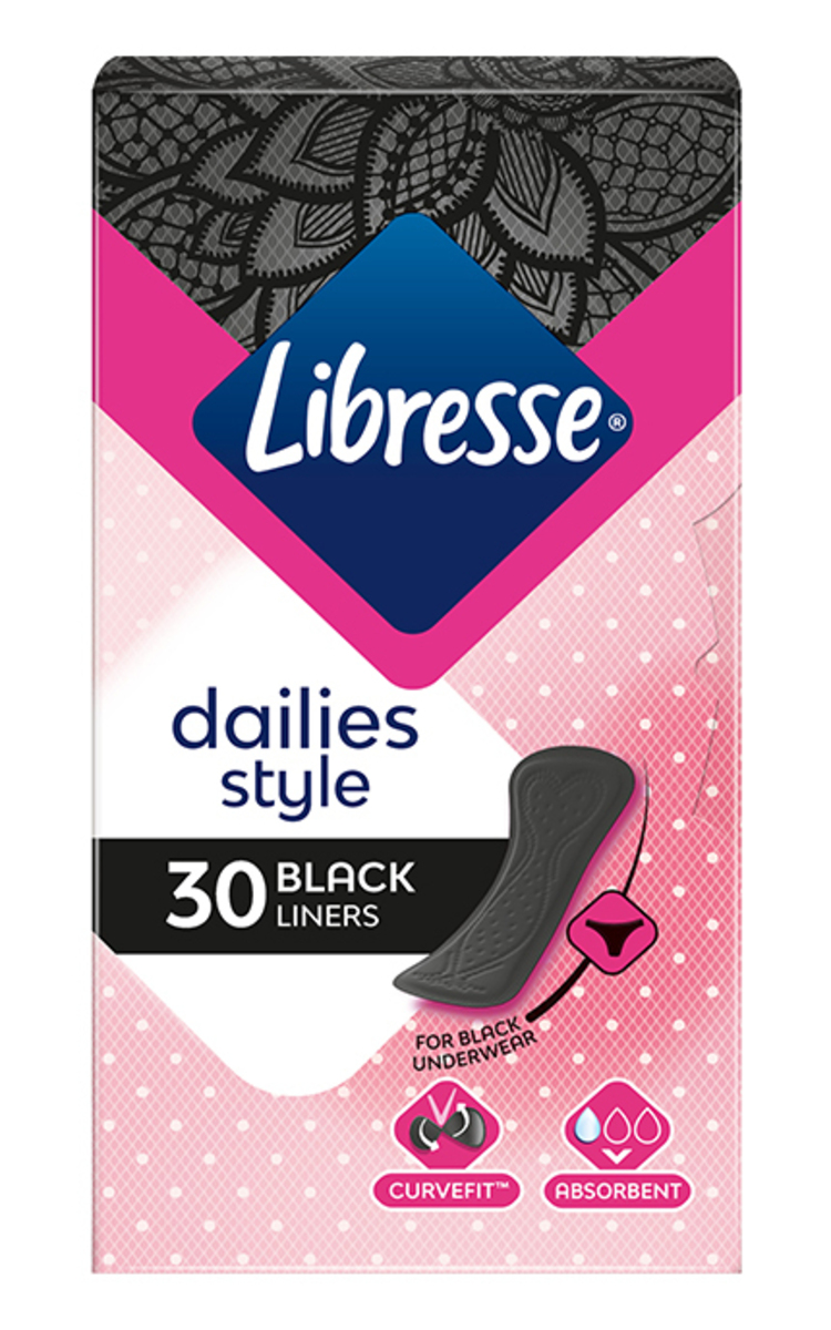 LIBRESSE LIBRESSE, NORMAL MULTI, higieniniai įklotai/juodi, 30 vnt. 30 vnt.