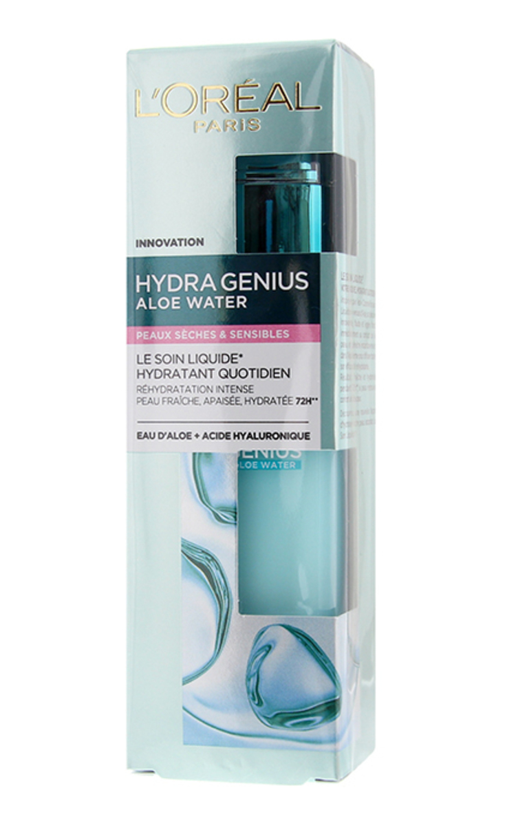 L′ORÉAL PARIS L′ORÉAL PARIS, HYDRA GENIUS ALOE WATER, veido drėkiklis, 70 ml 70 ml