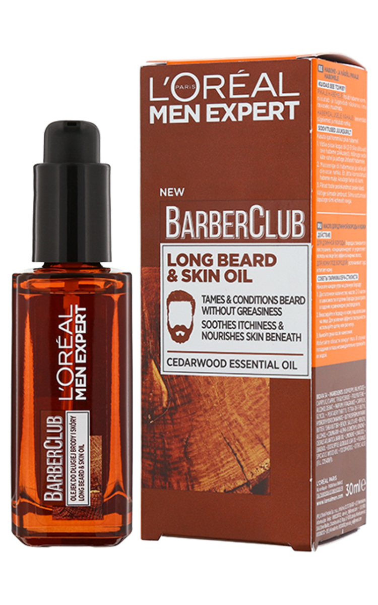 MEN EXPERT MEN EXPERT, BARBER CLUB, ilgos barzdos ir veido odos aliejus, 30 ml 30 ml