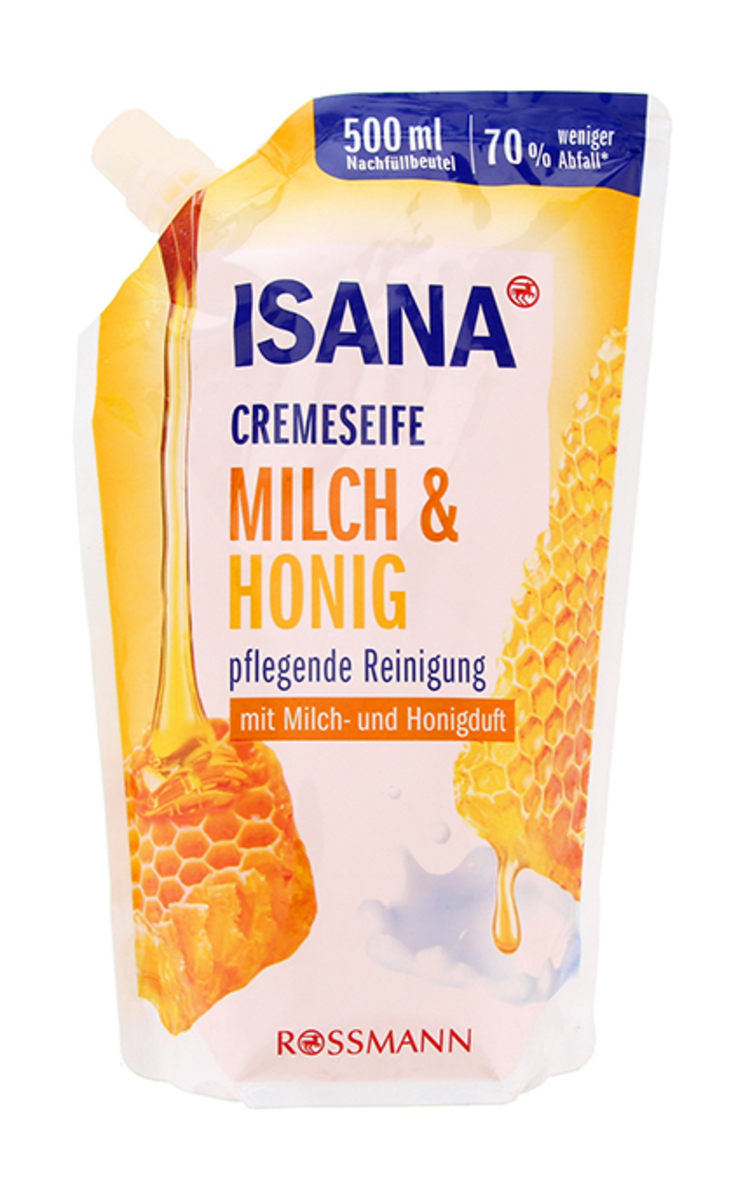 ISANA ISANA, MILCH&HONIG, kreminio muilo papildymas, 500 ml 1 vnt.