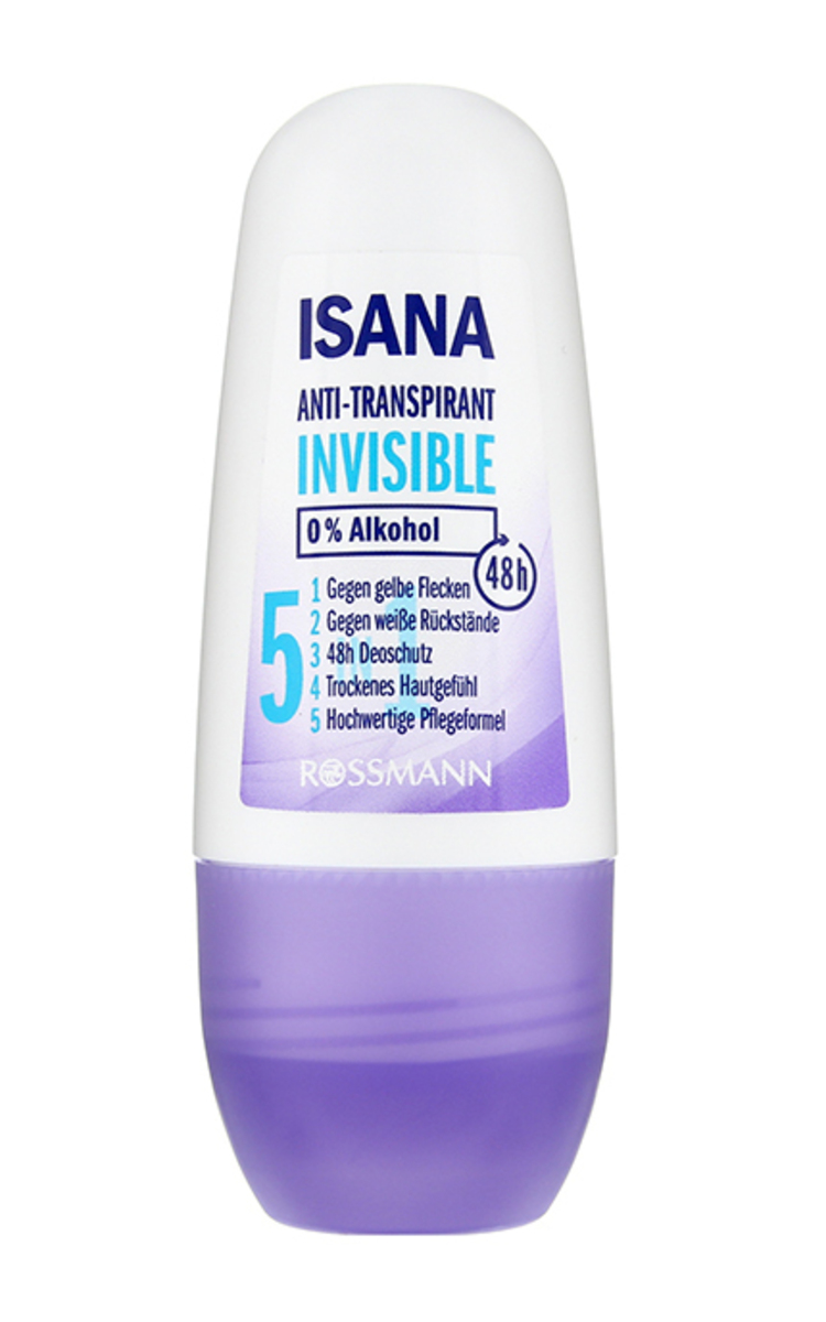 ISANA ISANA, INVISIBLE, antiperspirantas, 50 ml 1 vnt.