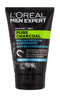 L'OREAL PARIS, MEN EXPERT PURE CHARCOAL, veido šveitiklis su juodąja anglimi, 100 ml