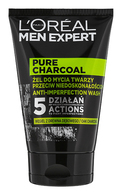 L'OREAL PARIS, MEN EXPERT PURE CHARCOAL, veido prausiklis su juodąja anglimi, 100 ml