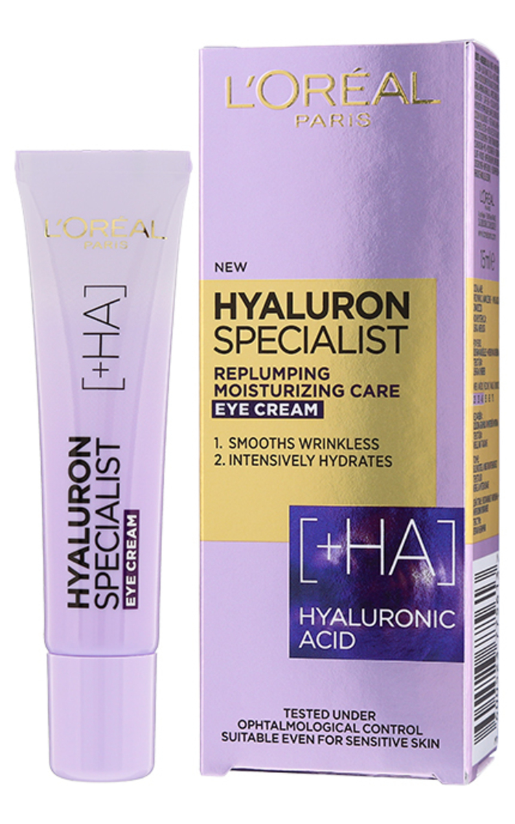 L′ORÉAL PARIS L′ORÉAL PARIS, HYALURON SPECIALIST, paakių kremas, 15 ml 15 ml