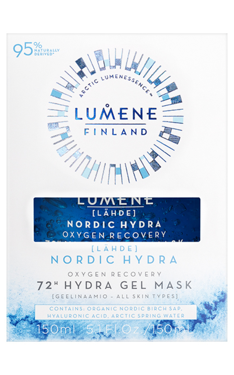 LUMENE LUMENE, NORDIC HYDRA LAHDE OXYGEN RECOVERY 72H, drėkinanti kaukė, 150 ml 150 ml