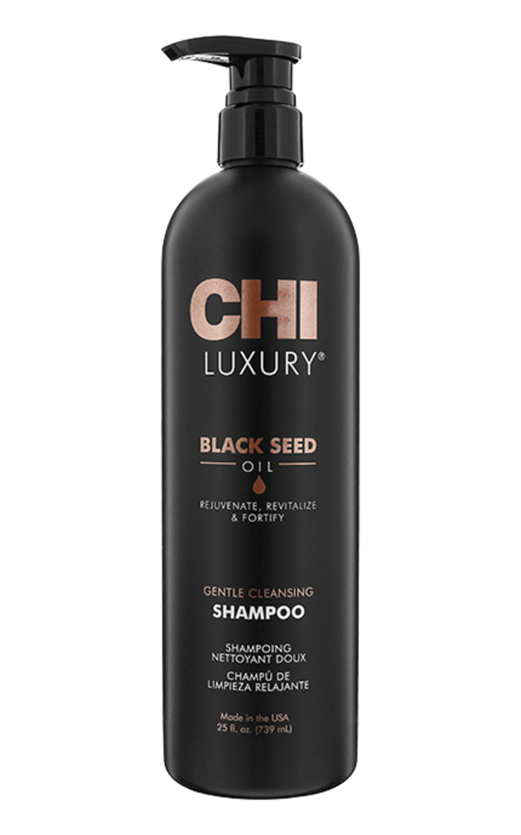 CHI LUXURY CHI LUXURY, BLACK SEED OIL, švelniai plaunantis, atgaivinantis plaukus šampūnas, 739 ml 739 ml