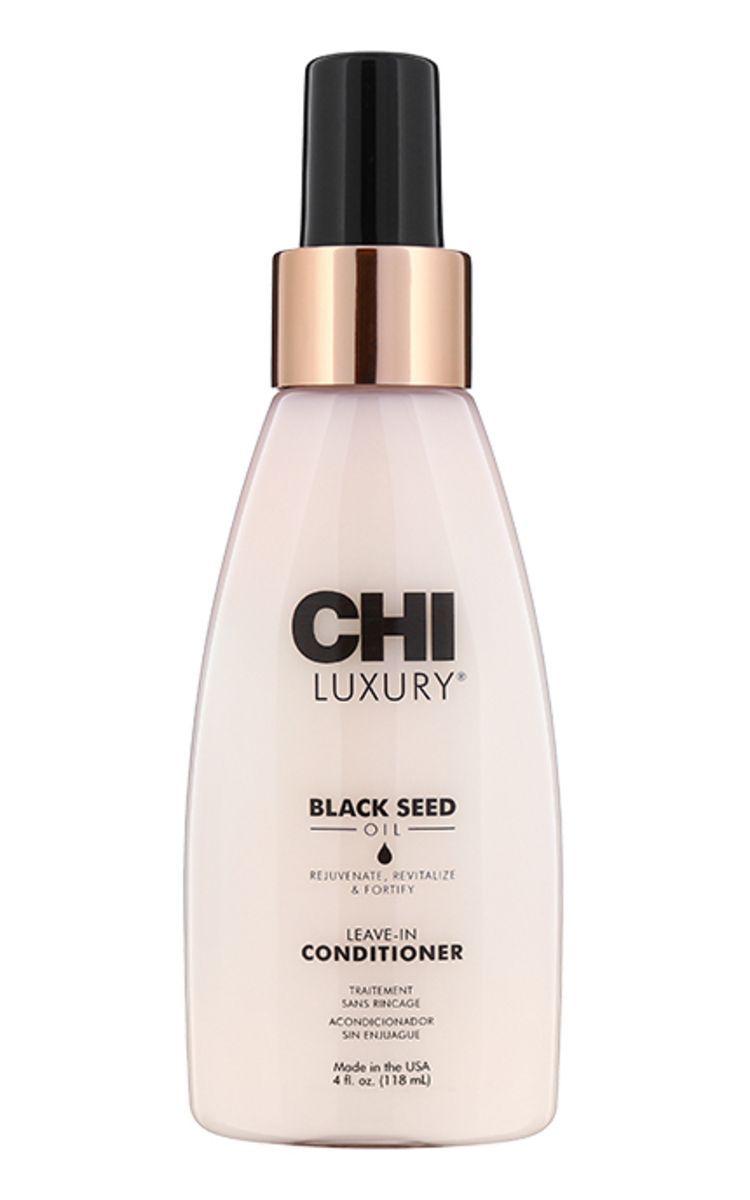 CHI LUXURY CHI LUXURY, BLACK SEED OIL, nenuskalaujamas purškiamas  kondicionierius, 118 ml 118 ml