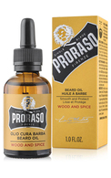 PRORASO, WOOD & SPICE, barzdos aliejus, 30 ml