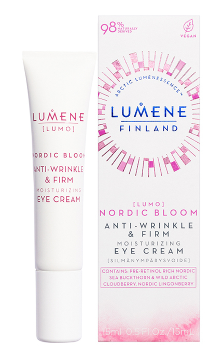 LUMENE LUMENE, NORDIC BLOOM LUMO ANTI-WRINKLE & FIRM, drėkinantis paakių kremas, 15 ml 15 ml