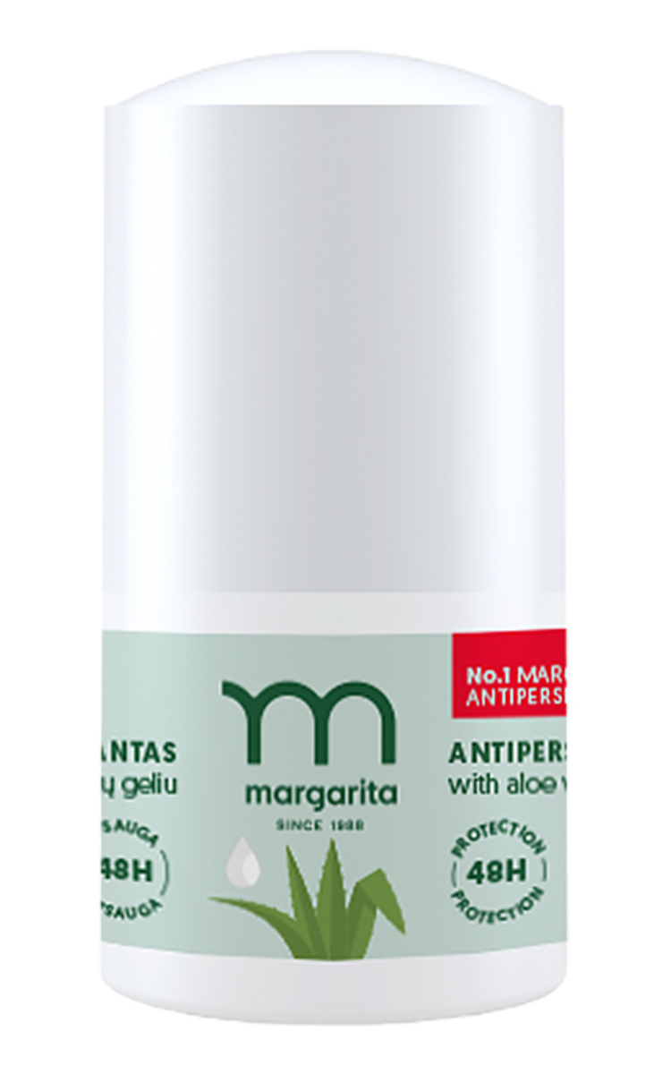 MARGARITA MARGARITA, antiperspirantas nuo prakaito su alavijų geliu, 50 ml 50 ml