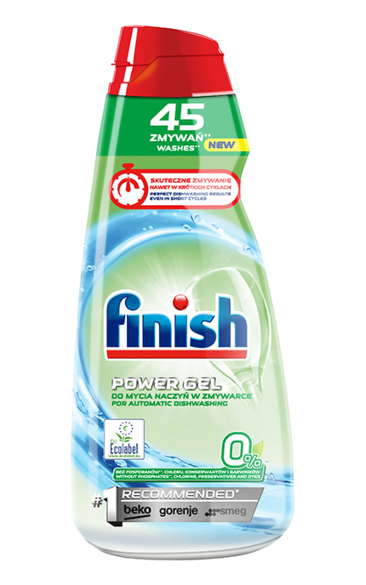 FINISH FINISH, POWER GEL 0%, indaplovių indų plovimo gelis, 900 ml 900 ml